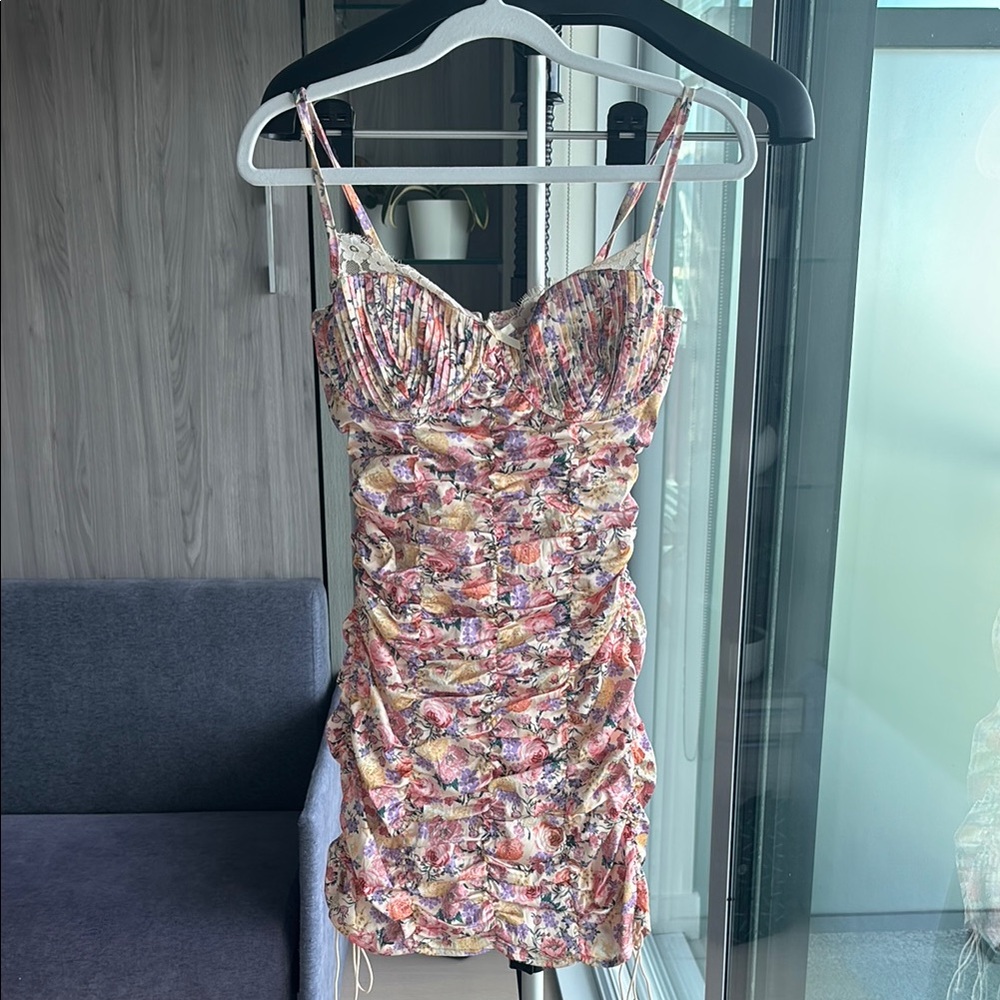 For Love And Lemons Floral Mini Dress
